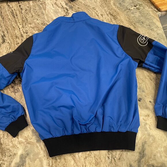 VINTAGE 1985 CB Sports Pull Over Light Jacket Size LARGE - Anorak WOW - Picture 2 of 13